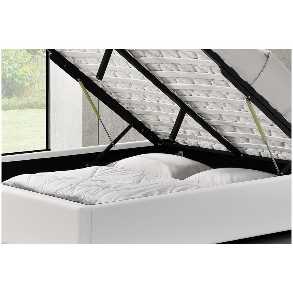 Kennington Struttura Letto Bianca Con Contenitore Integrato160x200 Cm - Foto 4