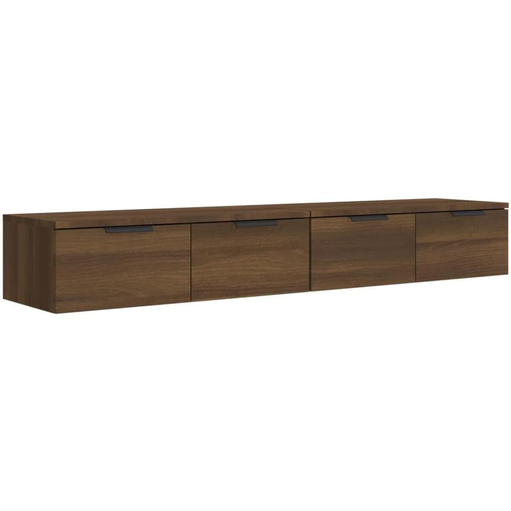 Mobili Pensili 2 Pz Marrone Rovere 68x30x20cm Legno Multistrato - Foto 2