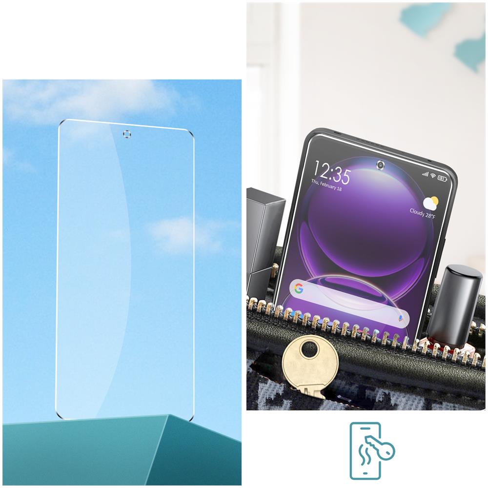 Pellicola Galaxy Tab S8 Ultra Plastica Flessibile Aderenza Totale Trasparente - Foto 5