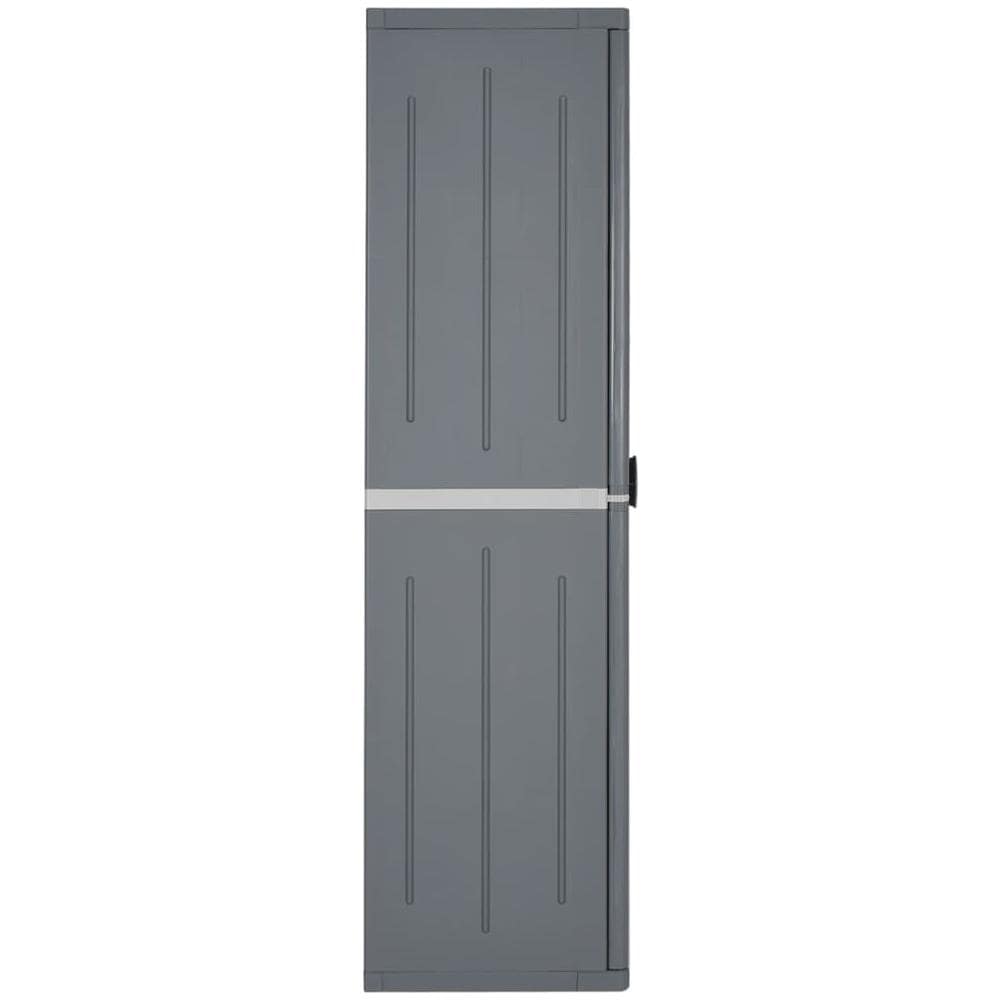 Armadio Da Giardino Grigio 65x45x172 Cm In Rattan Pp - Foto 6