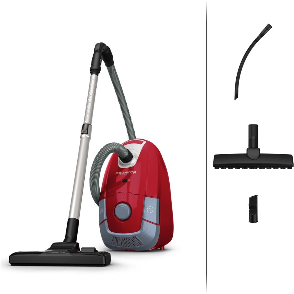 Power XXL RO3154EA Aspirapolvere a Traino con Saccho Potenza 900 Watt Colore Rosso - Foto 2