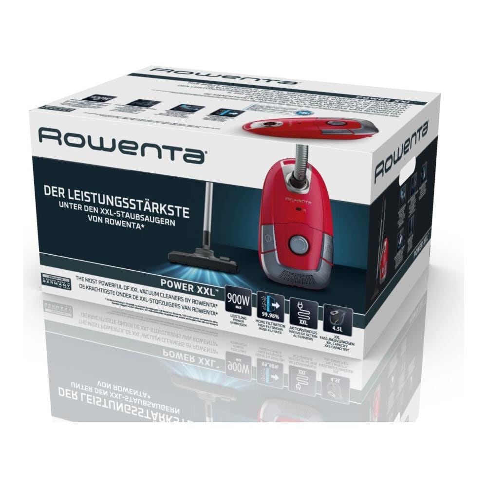 Power XXL RO3154EA Aspirapolvere a Traino con Saccho Potenza 900 Watt Colore Rosso - Foto 8