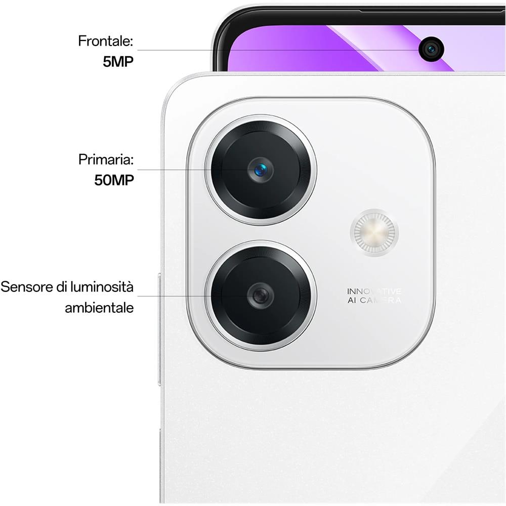 A40 4G 128GB 6GB Ram Display 6.67 90HZ LCD HD+ Main Camera 50MP Selfie 5MP Dual Nano Sim USB Type-C Snapdragon 6s Gen1 5100mAh Starlight White - Foto 3