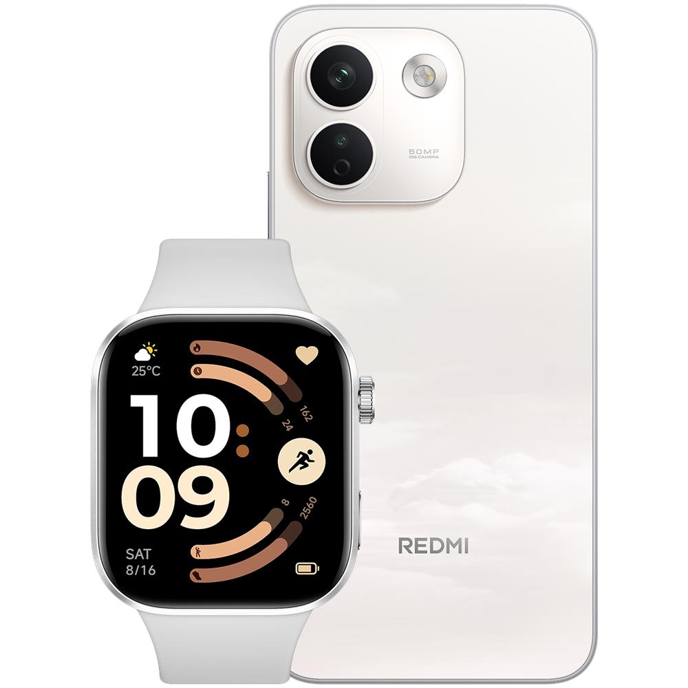 Redmi Note 17 Pro Max 5G 256GB 8GB Ram Display 6.83" AMOLED (2772×1280) 120Hz Main Camera 50+8MP Selfie 32MP Dual nanoSim (+eSim) HyperOS3 Snapdragon 6 Gen5 10000mAh 225g Cloud Blush + Redmi Watch 6 (pack) - Foto 1