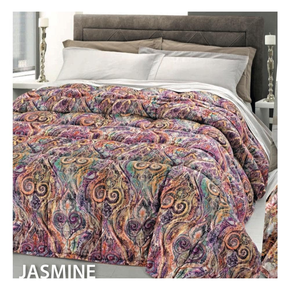 Trapunta Invernale Jasmine In Stampa Digitale Imbottitura 90 % Piumino 10 % Piumette 2 Piazze Jasmine - Foto 2