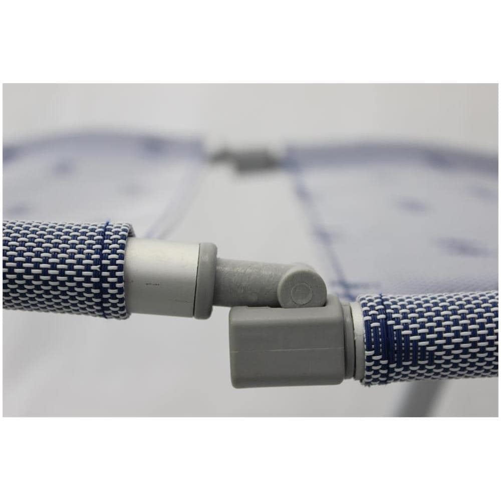 Poggiapiedi In Textilene Azzurro Con Decoro Per Campeggio Spiaggia Mare Piscina Giardino - Foto 2