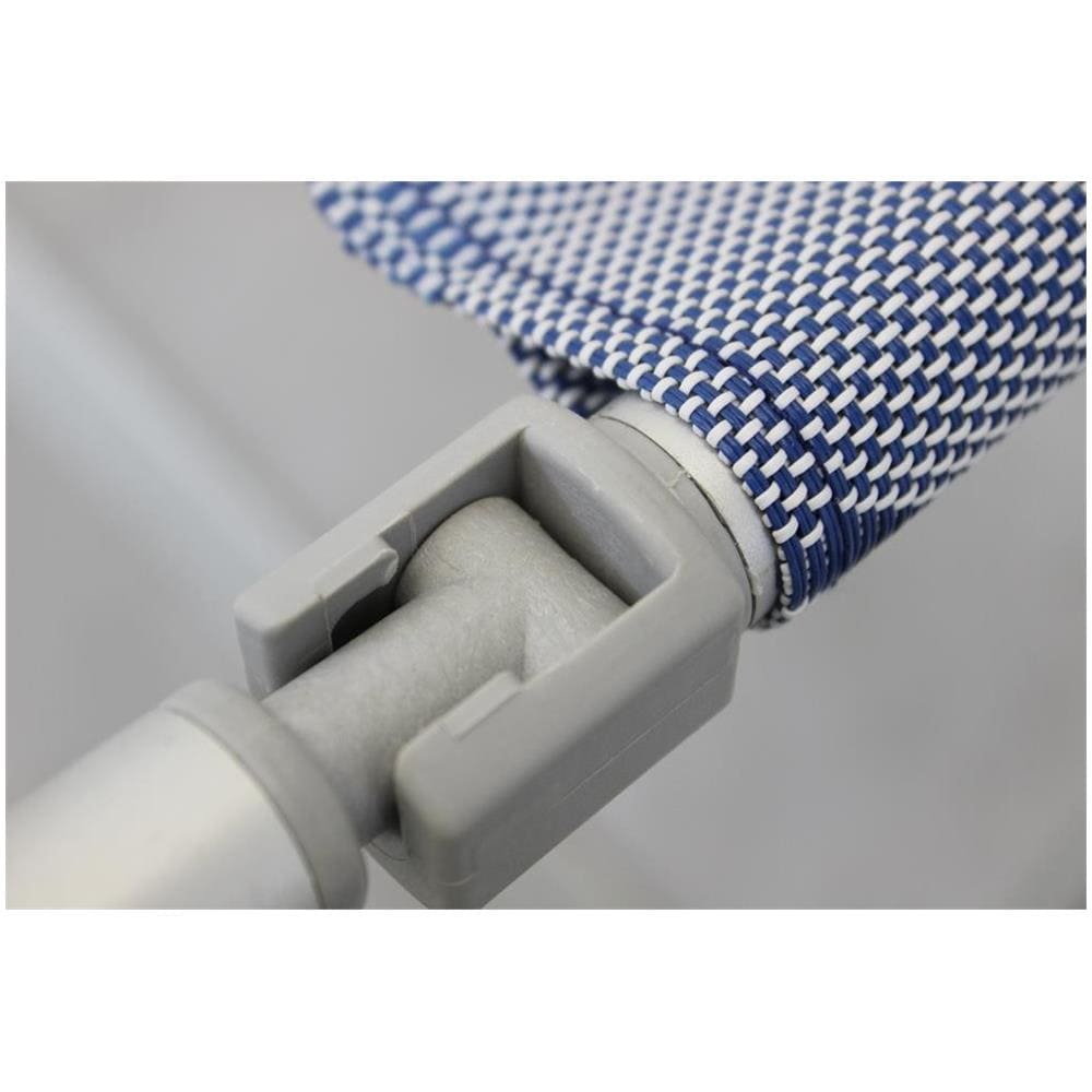 Poggiapiedi In Textilene Azzurro Con Decoro Per Campeggio Spiaggia Mare Piscina Giardino - Foto 3