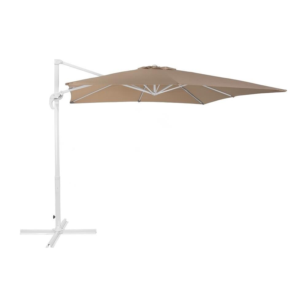 Ombrellone Da Giardino Mocca Bianco 250 X 250 X 235 Cm Monza - Foto 1