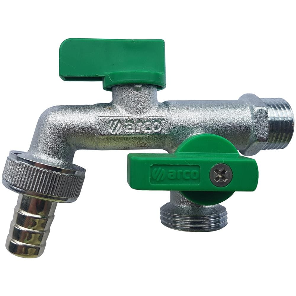 Doppiù Giardino Outlet Duo Esterno Bib All'aperto Valvola Rubinetto 12 x 34 X 34 bsp - Foto 2