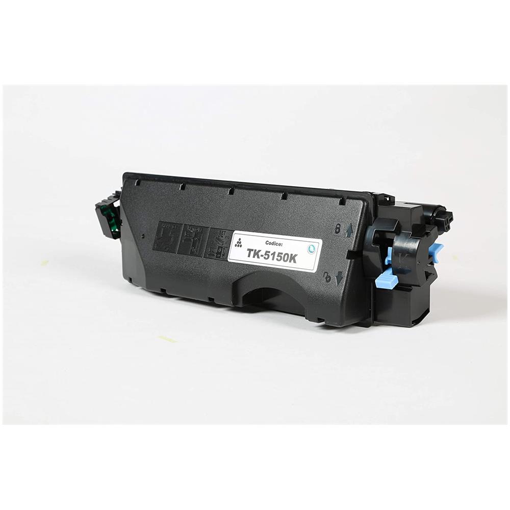 TONER COMPATIBILE -  Kyocera Tk-5150k Nero 1t02ns0nl0 Per Ecosys M6035cidn, Ecosys M6535cidn, Ecosys P6035cdn Fornito Di Intelligent Chip Capacità 12000 Copie Made In Italy - Foto 2