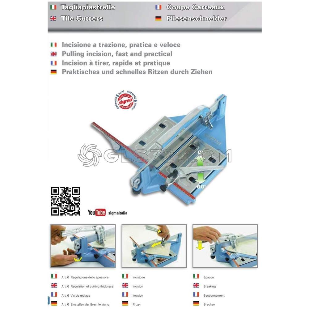 Tagliapiastrelle 7f Taglia Piastrelle Serie Standard Cm 37 C/piano Me - Foto 2