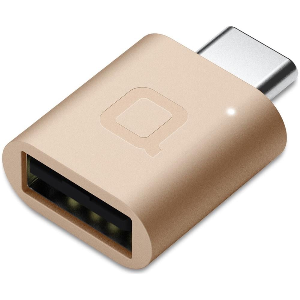 Usb Tipo C A Usb 3.0 Adapter Thunderbolt 3 Per Alluminio Usb Adapter Con Indicatore Led Per Macbook Pro 20192018 Macbook Air 2018 Pixel 3 Dell Xps E Altro Tipo C-devices (oro)  - Foto 1