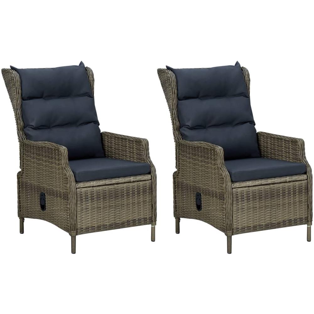 Set Mobili Da Pranzo Per Giardino 7 Pz Marrone - Foto 2