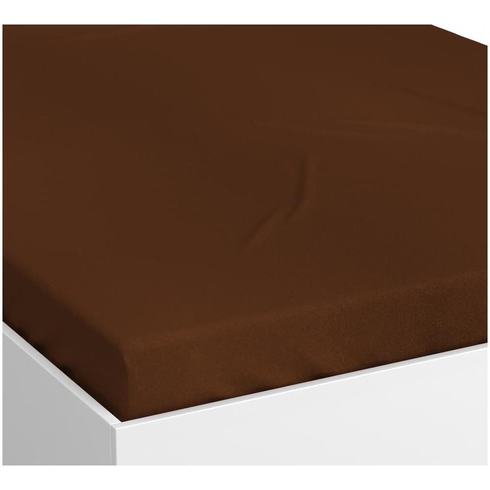 Lenzuolo Jersey Marrone Con Angoli 160 X 200 - Foto 2