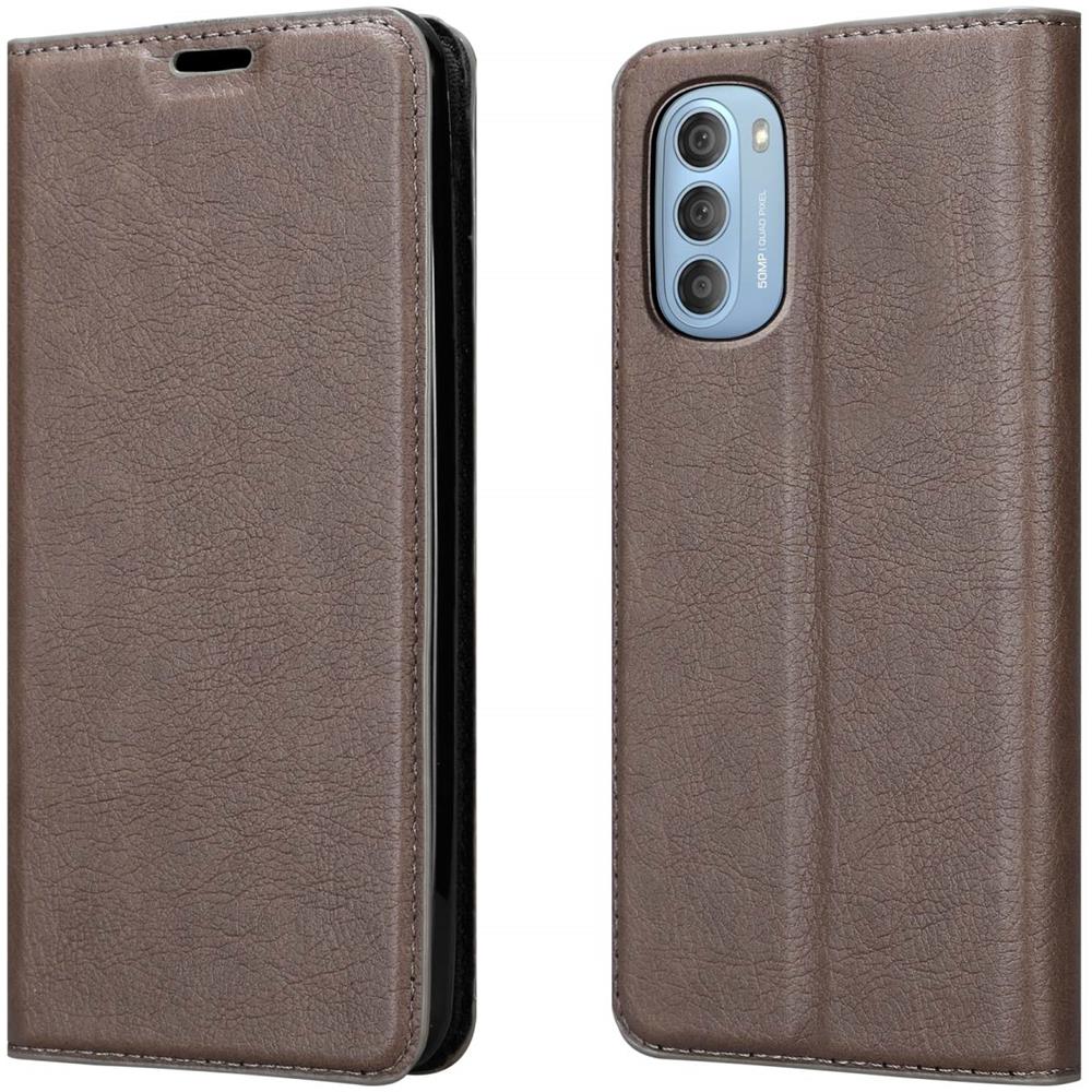 Custodia Compatibile Con Motorola Moto G51 5g In Bruno Caffè - Coperchio Protettiva Con Chiusura Magnetica, Funzione Stand E Tasca Per Le Carte - Foto 8