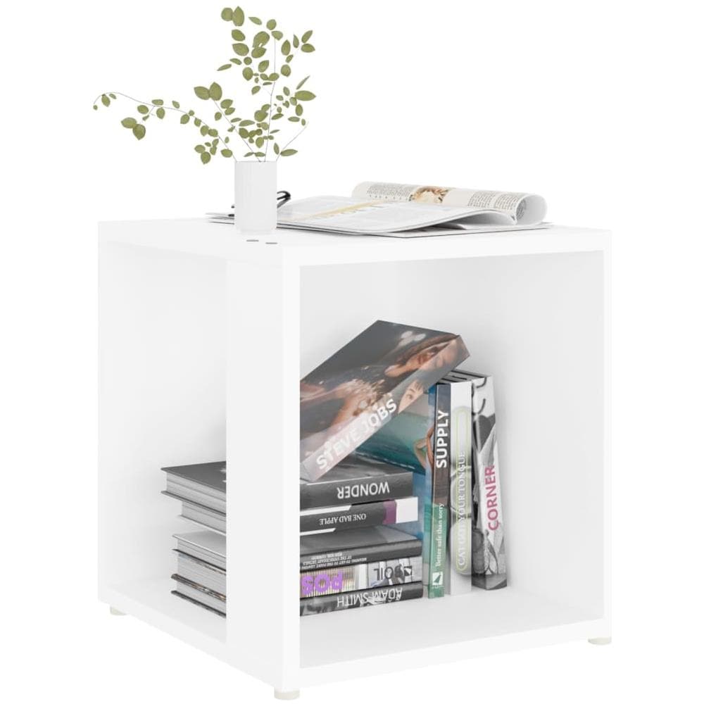 Tavolino Bianco 33x33x34,5 cm in Legno Multistrato - Foto 2
