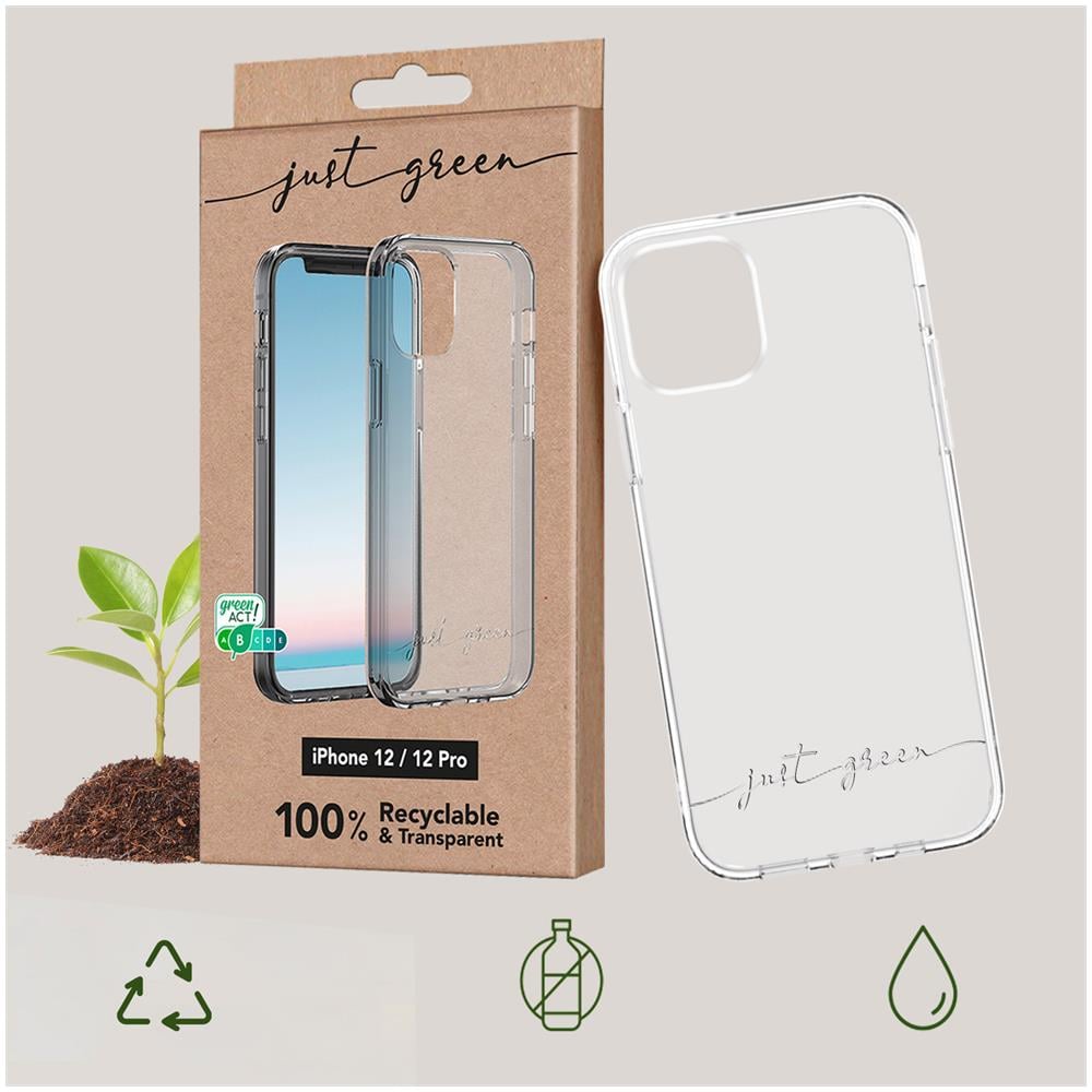 Cover Biodegradabile Per Iphone 12 / 12 Pro Trasparente - Foto 6