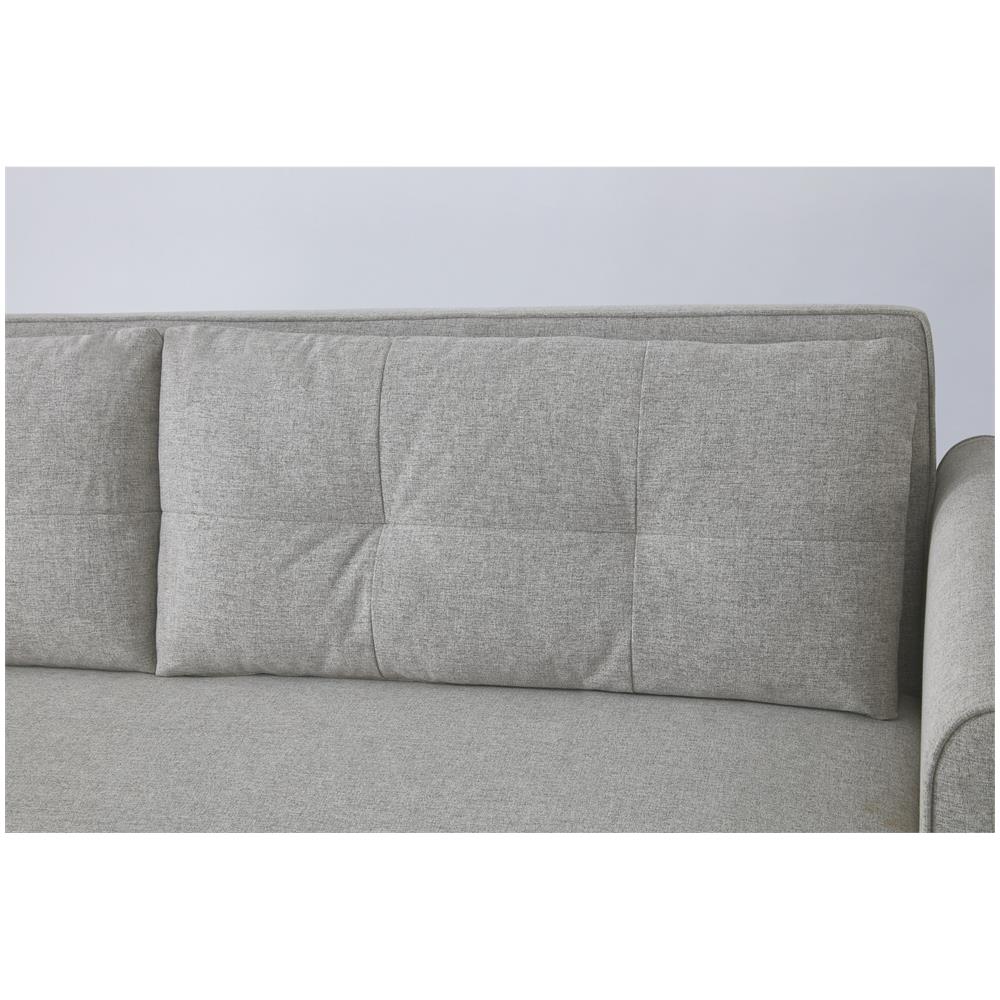 Soho Divano Convertibile 3 Posti In Tessuto Grigio Chiaro - Foto 2