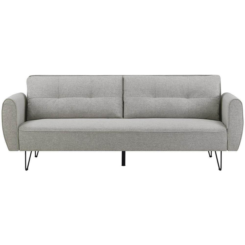 Soho Divano Convertibile 3 Posti In Tessuto Grigio Chiaro - Foto 1