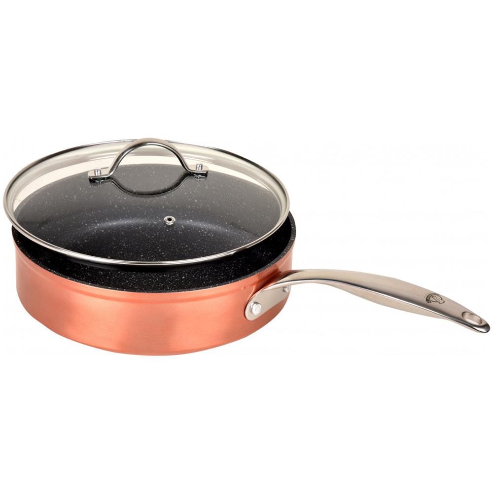 Sauteuse In Rame - Kitchenpro - Rame - Adulto - Rivestimento Antiaderente - Resistente - 28cm - Foto 1