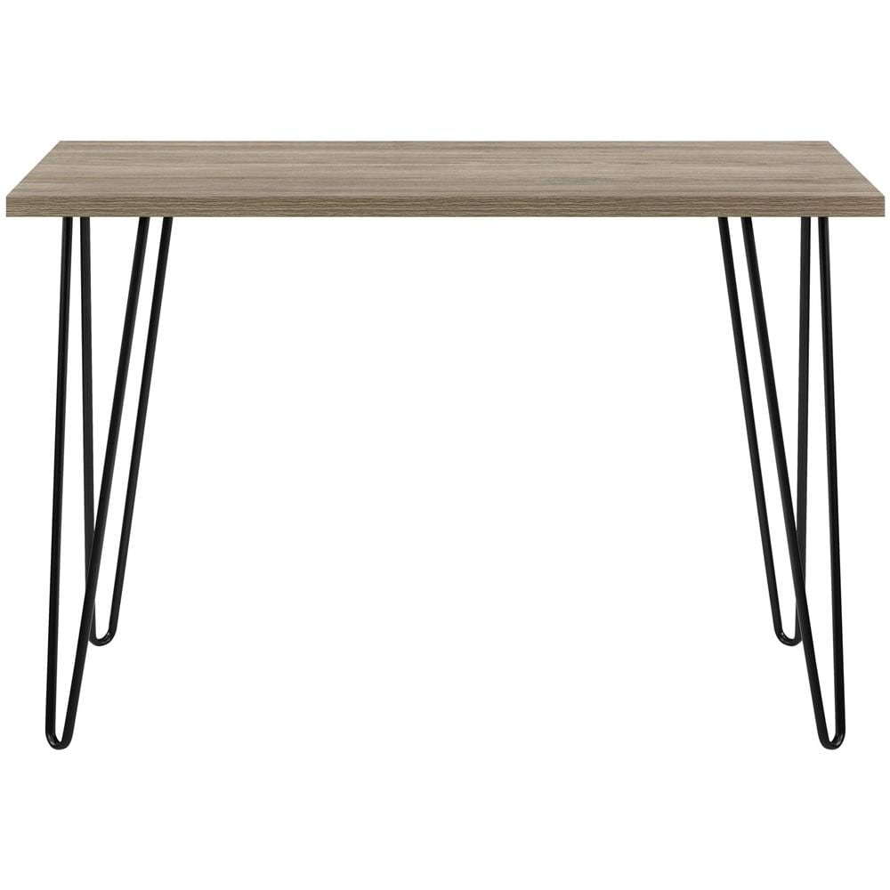 Owen Scrivania Per Computer In Truciolare Laminato Rovere Con Gambe In Metallo Nero - Foto 2