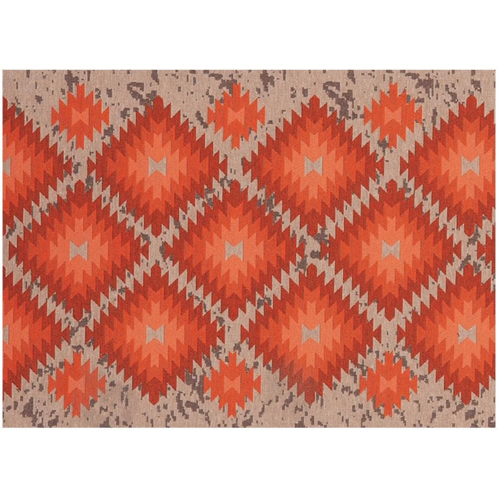 Tappeto Passatoia In Tessuto Jacquard Linea Emozioni Disegno Oasi Arancio 57x90 Arancio - Foto 2