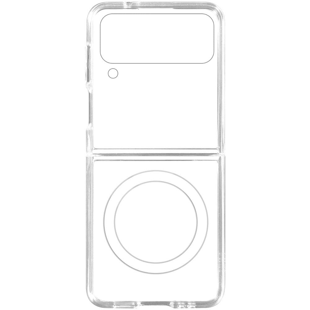 Cover Magsafe Per Samsung Galaxy Z Flip4 Rigida Serie Crystal Mag Trasparente - Foto 1