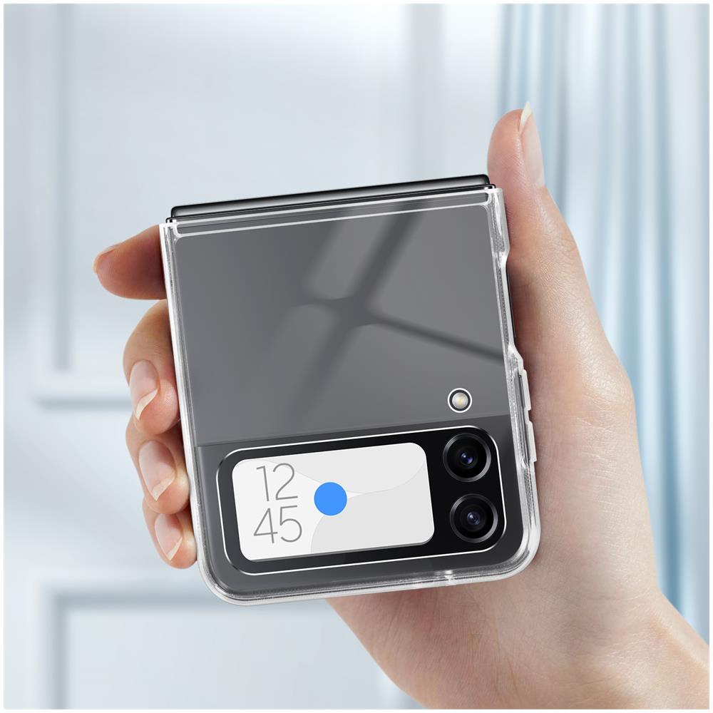 Cover Magsafe Per Samsung Galaxy Z Flip4 Rigida Serie Crystal Mag Trasparente - Foto 5