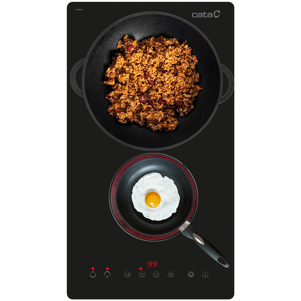 TD 3002 BK Nero Da incasso 29 cm Ceramica 2 Fornello (i) - Foto 2