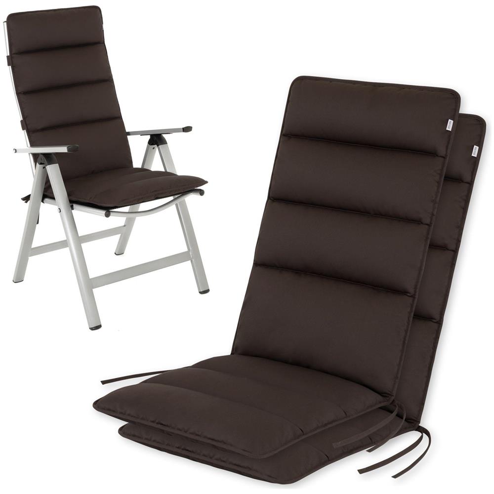 Cuscino per sedia alta FLAIR - 120x48 cm - Marrone - Set da 2 - Foto 1