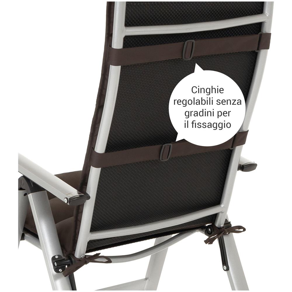 Cuscino per sedia alta FLAIR - 120x48 cm - Marrone - Set da 2 - Foto 4