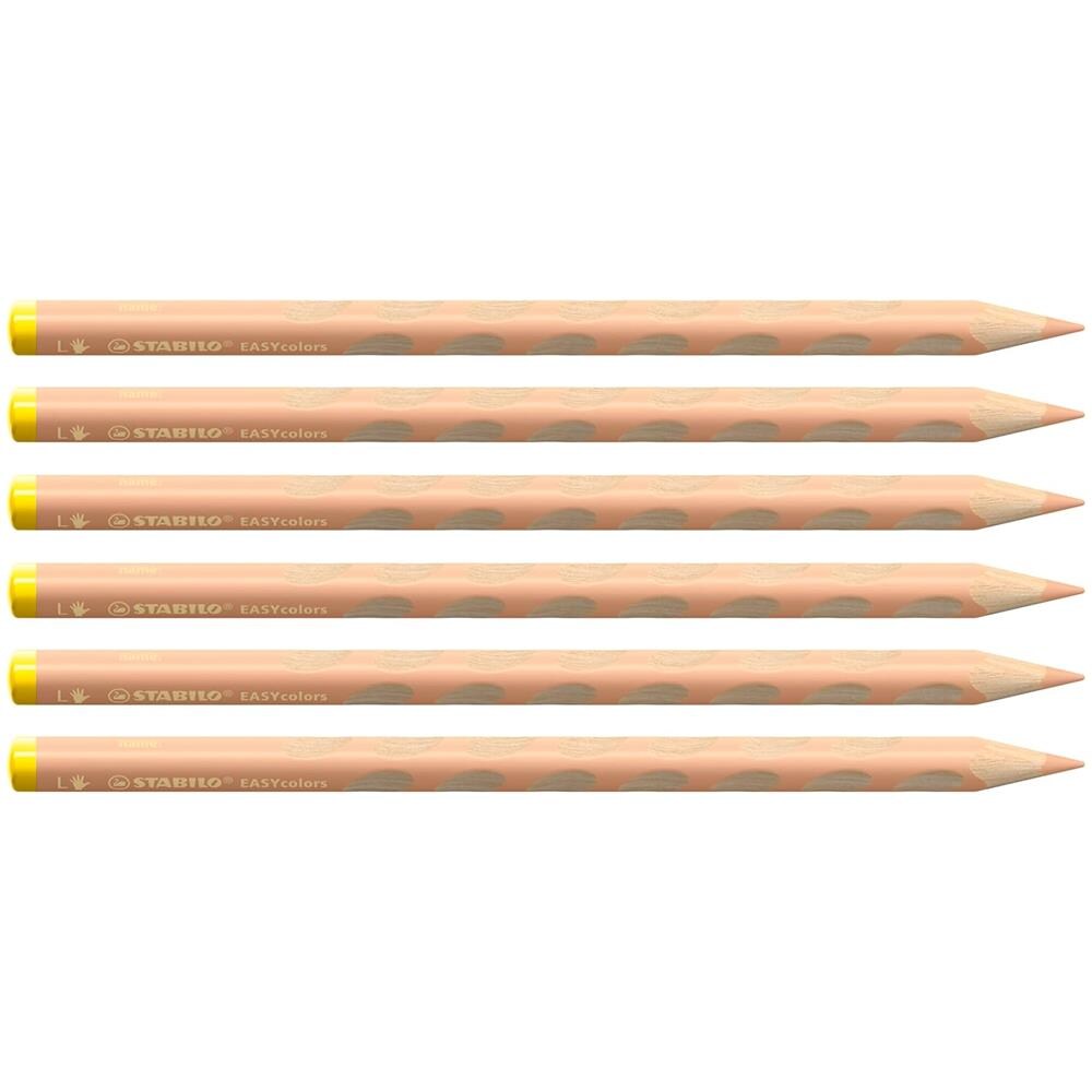 EASYcolors - Matita colorata Ergonomica - per Mancini - Confezione da 6 - Albicocca - Foto 1