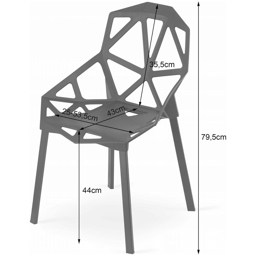 Set tavolo rotondo ETT con 2 sedie TROSA nere KOVA 60 - Foto 2