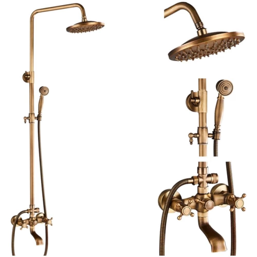Rubinetto per doccia, Blackswan, tipo M38.1, modello bronzo antico, misura 25 cm - Foto 4