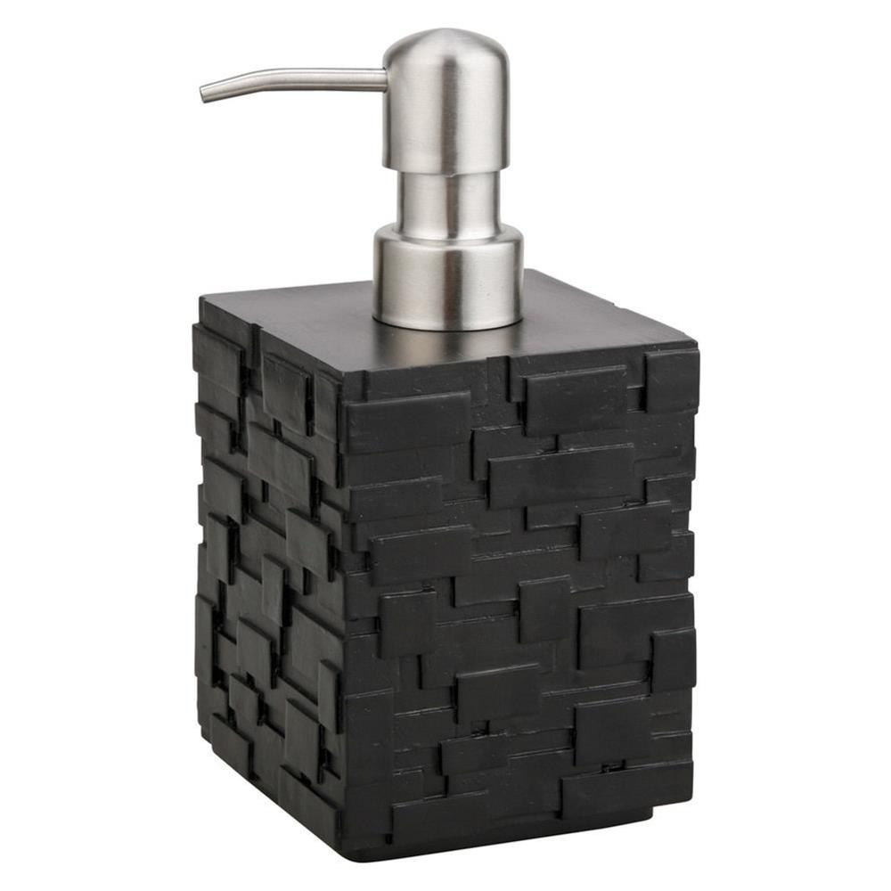 Porta Sapone Realizzato In Poliresina Nero Mod. Wall Black Cod. 1684 - Foto 2