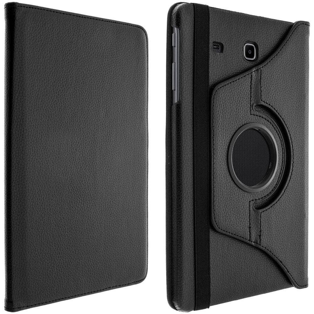 Custodia Stand Girevole 360 Per Samsung Galaxy Tab E 9.6 - Nera - Foto 1