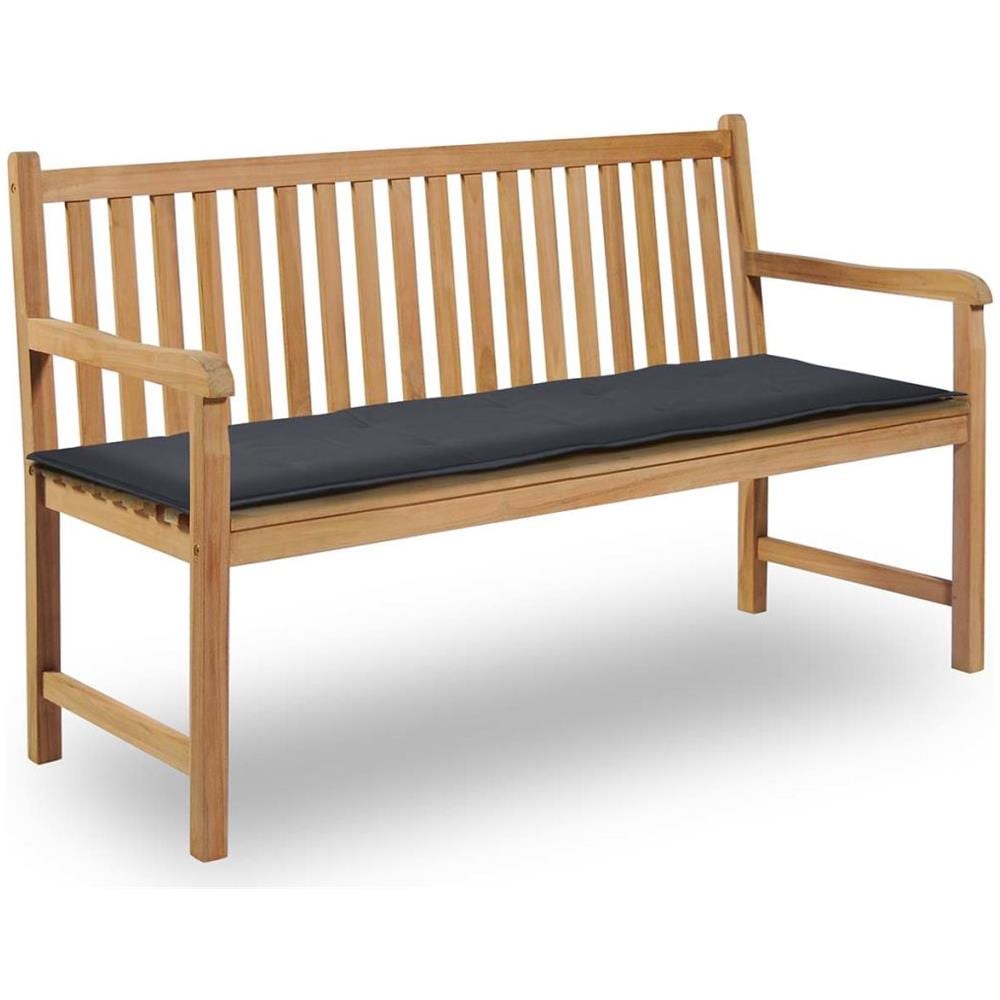Cuscino per Panca da Giardino Antracite 150x50x4 cm - Foto 1