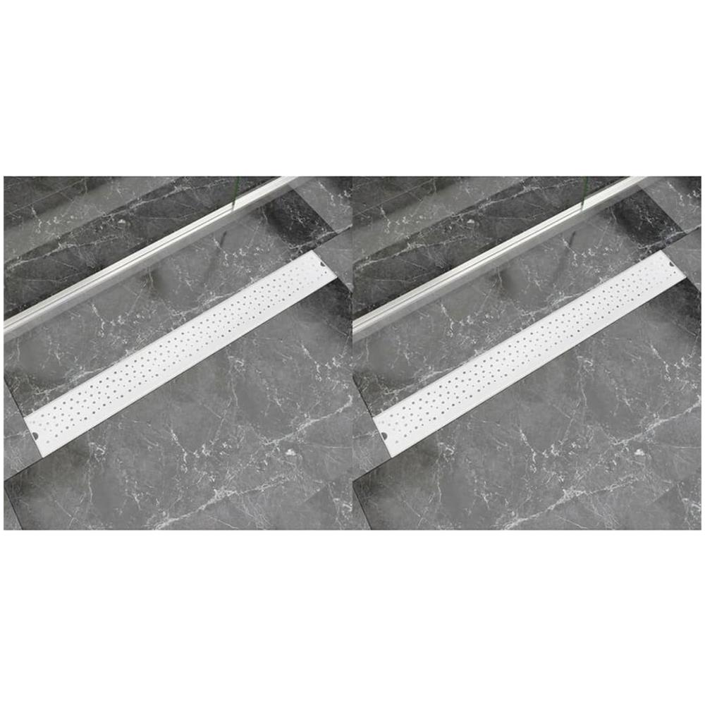 Canale Di Scarico Per Piastrelle Per Posa Doccia Lineare Da Pavimento Per Bagno In Acciaio Inossidabile Da 800 Mm 82347831