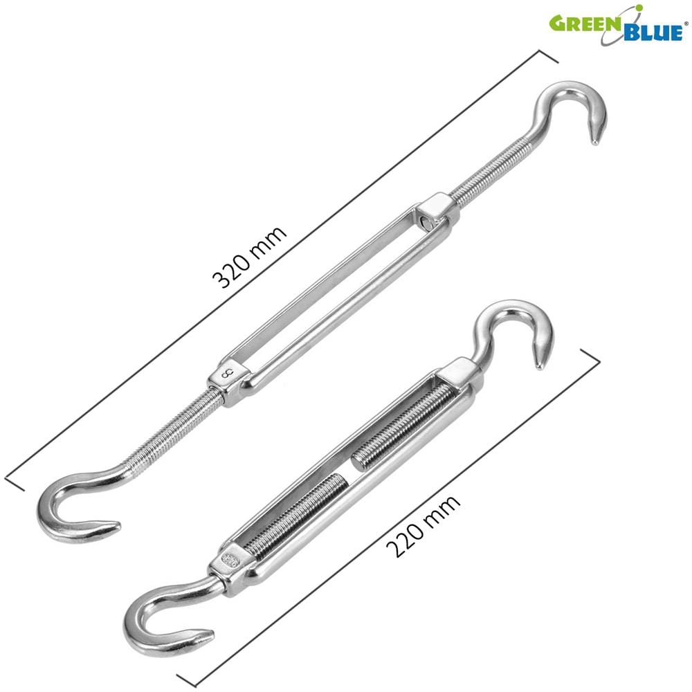 Kit Di Montaggio In Acciaio Inox Di Alta Qualità Per Ombrellone Da Vela / Da Giardino - Foto 2