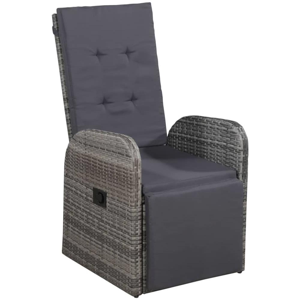 Set Mobili da Pranzo per Giardino 5 pz Grigio - Foto 2