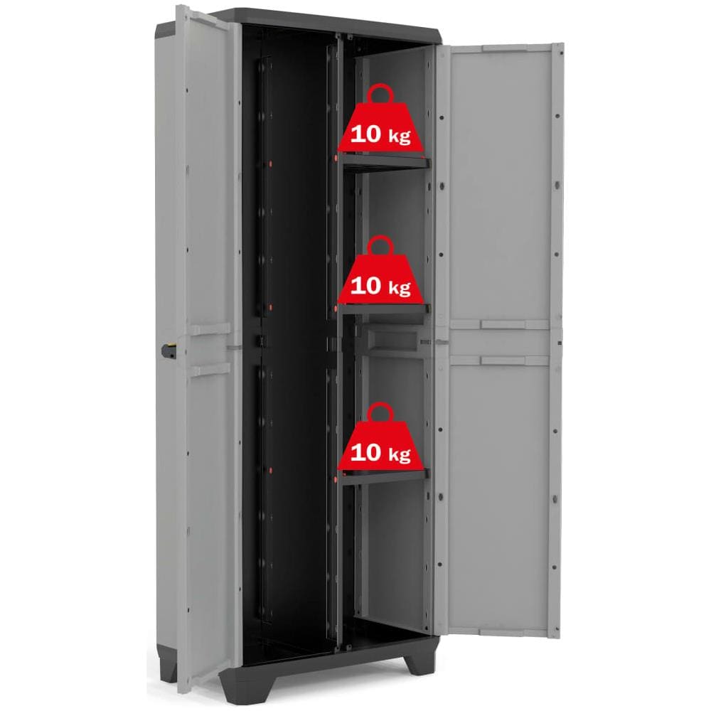 Armadietto Multiuso Stilo Grigio e Nero 173 cm - Foto 8