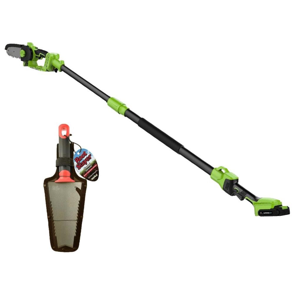 Sega A Catena 2in1 Pack - Con Rootslayer Manuale - Venteo - Manico Telescopico - Motosega Elettrica - Attrezzi Da Giardino Multifunzionali - Leggera/facile Da Usare - Custodia In Nylon In Omaggio - Foto 1