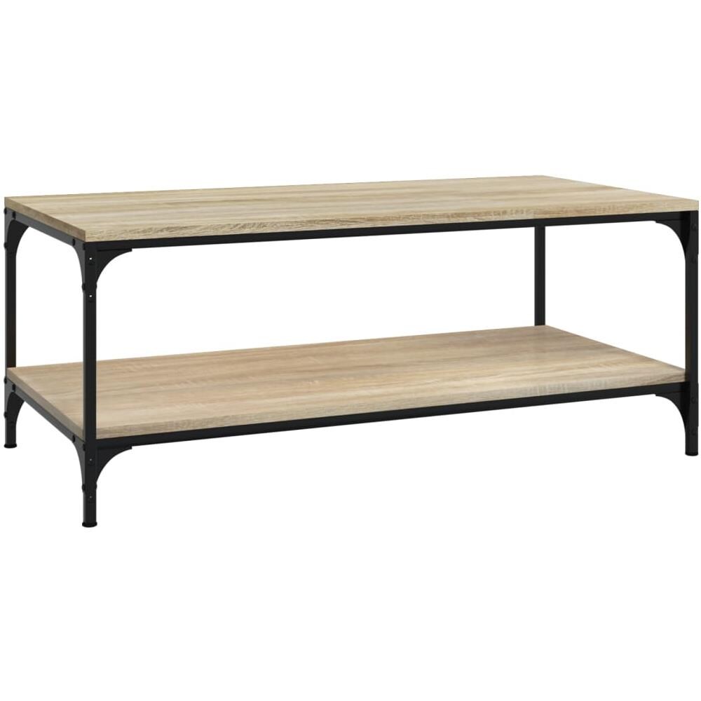 Tavolino Da Salotto Rovere Sonoma 80x50x40 Cm Legno Multistrato - Foto 2