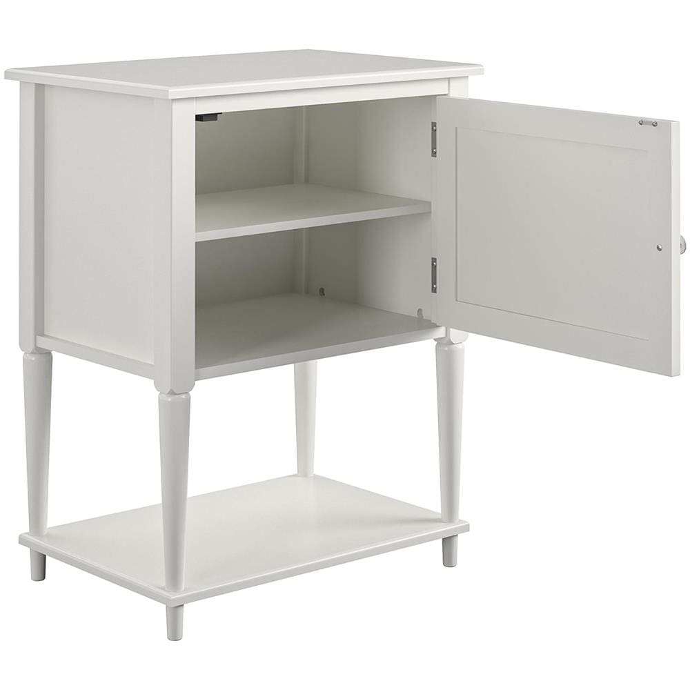 Fairmont Tavolo In Stile Con 1 Anta In Mdf Bianco Sporco - Foto 1