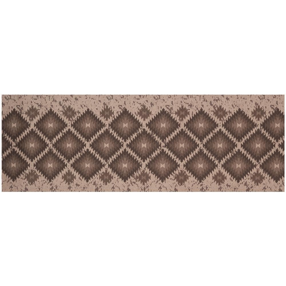 Tappeto Passatoia In Tessuto Jacquard Linea Emozioni Disegno Oasi Fango 57x115 Fango - Foto 1