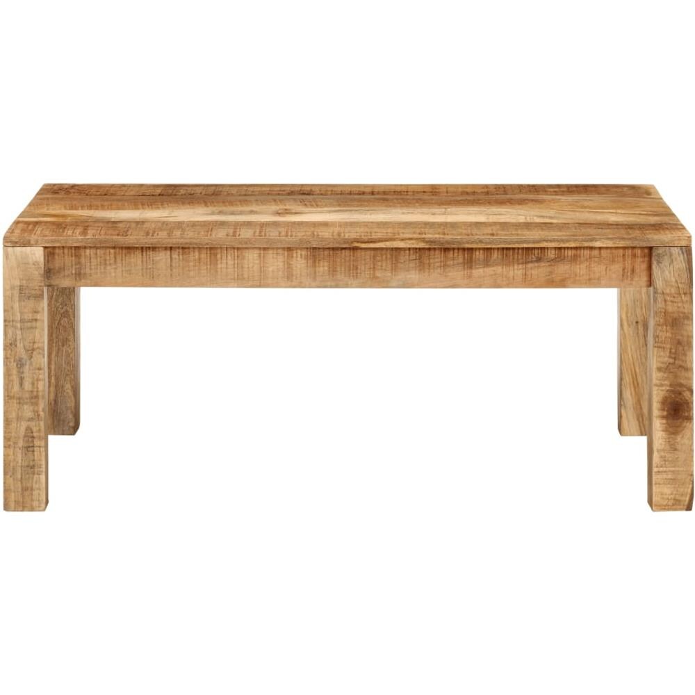 Tavolino Da Salotto 100x55x40 Cm In Legno Massello Di Mango - Foto 2