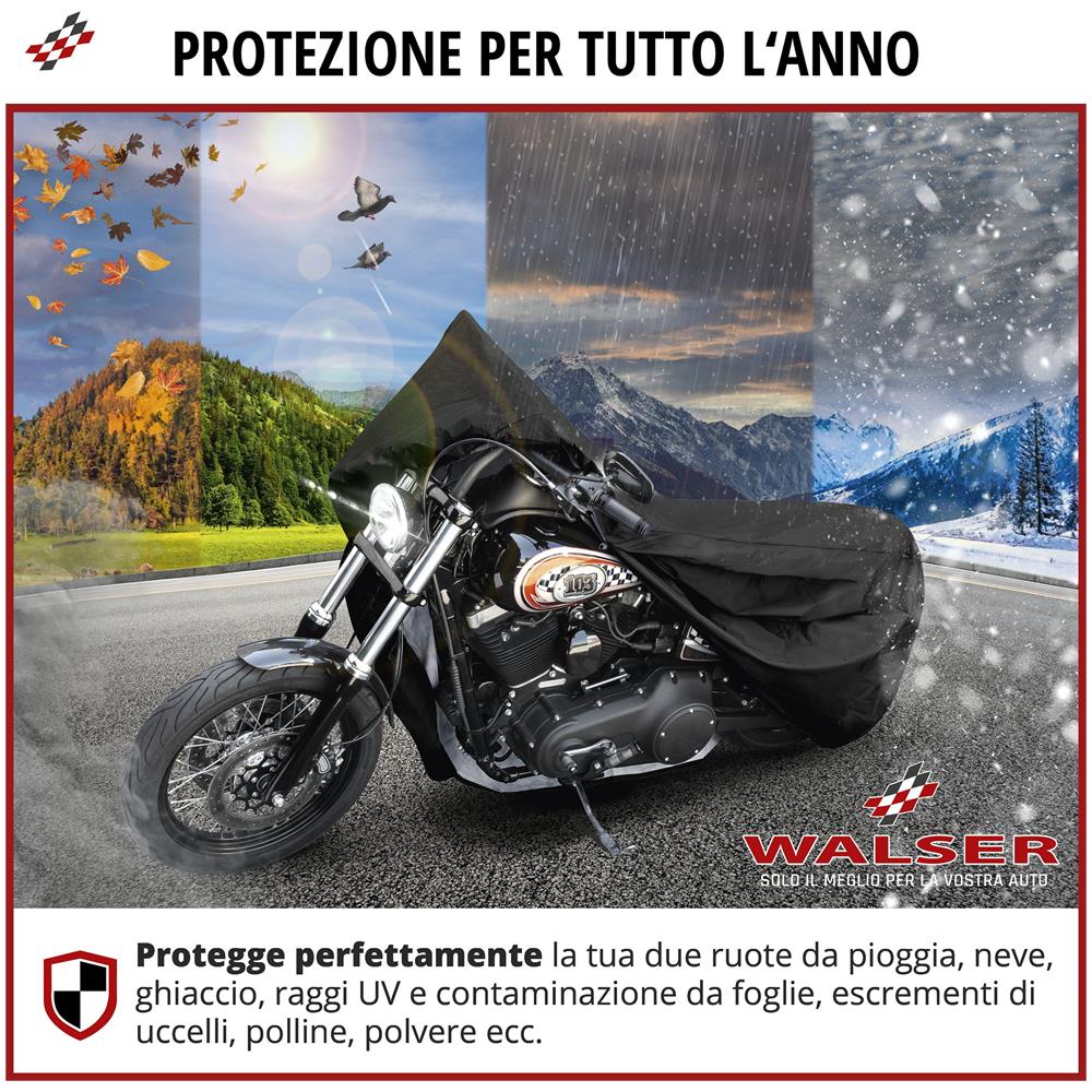 Garage Per Motociclette Dimensioni Chopper L Pvc - 250 X 100 X 130 Cm Nero - Foto 2