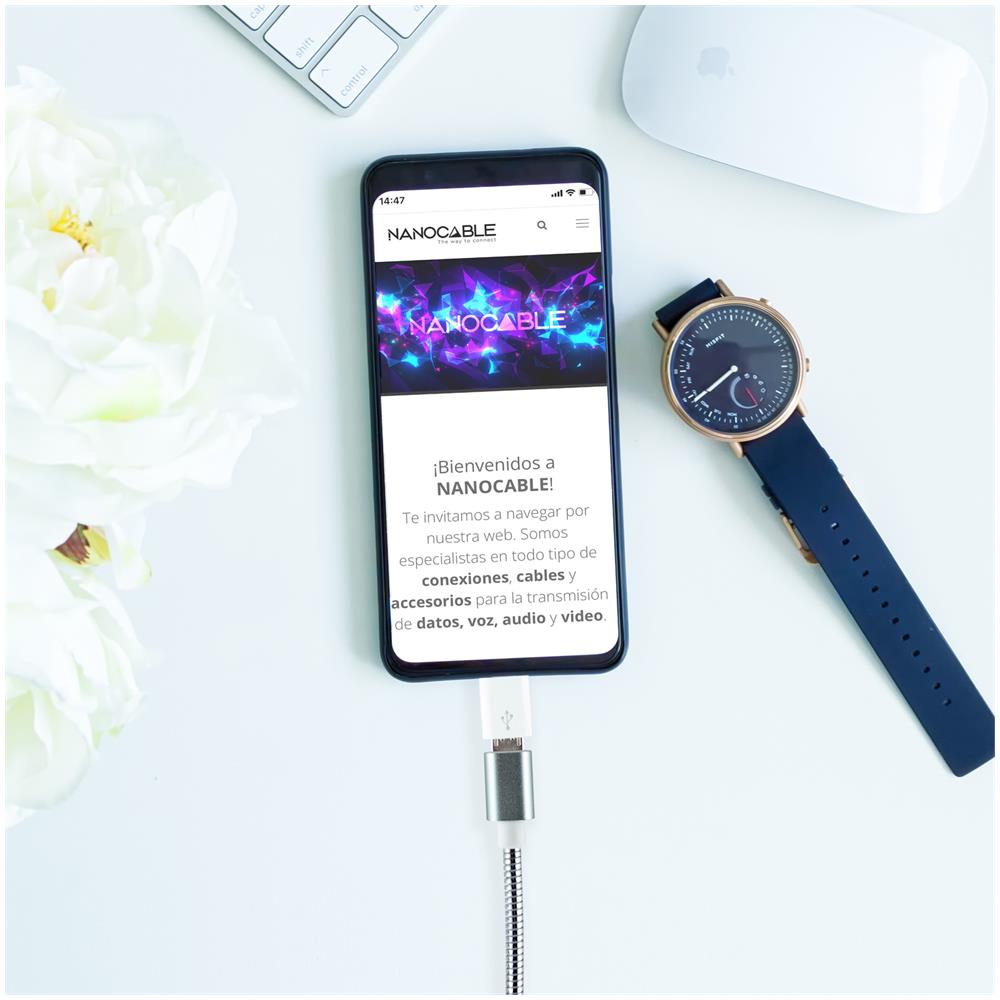 10.10.4100 adattatore per inversione del genere dei cavi Lightning Micro USB Bianco - Foto 5