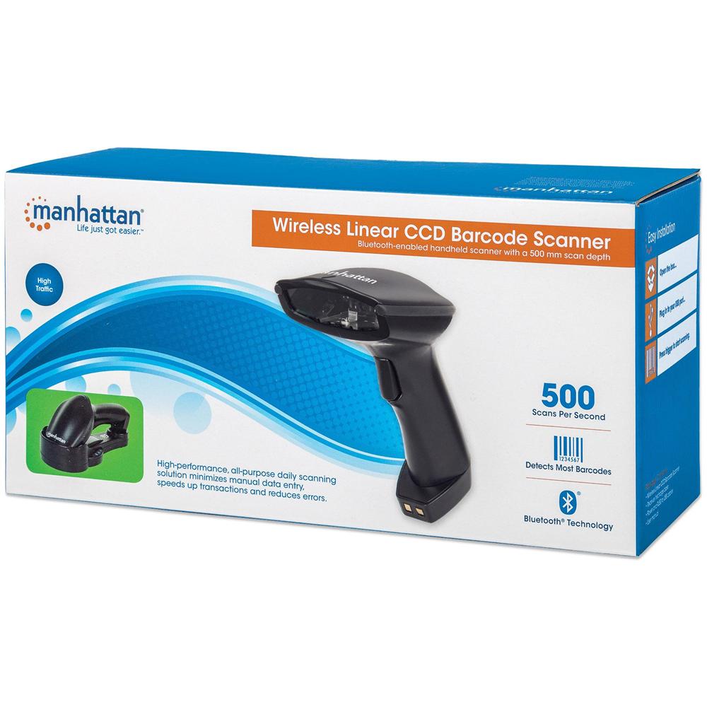 Lettore Barcode Scanner CCD Senza Fili Bluetooth - Nero - Foto 6