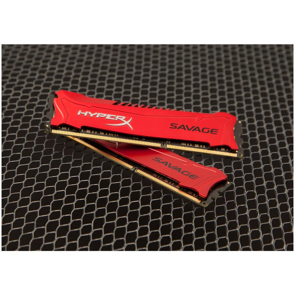 Memoria Dimm HyperX Savage 8 GB (1 x 8GB) DDR3 1600 Mhz CL9 Dissipatore Rosso - Foto 5